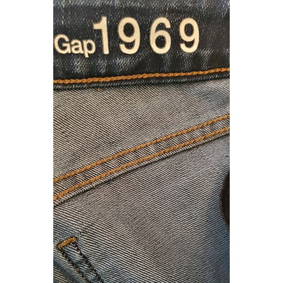 Gap Curvy Flare Womens Low Rise Stretch Blue Jeans Size 25/0r - Picture 10 of 11